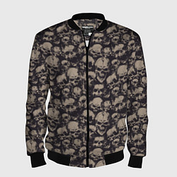 Мужской бомбер Череп и брызги