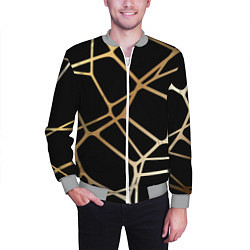 Бомбер мужской Золотая сеть, цвет: 3D-меланж — фото 2