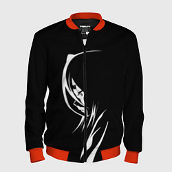 Мужской бомбер Силуэт девушки Кучики Рукия