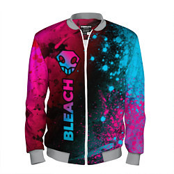 Бомбер мужской Bleach - neon gradient: по-вертикали, цвет: 3D-меланж