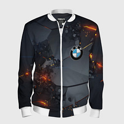 Бомбер мужской BMW explosion, цвет: 3D-белый