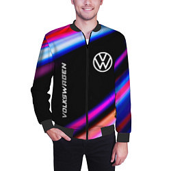 Бомбер мужской Volkswagen speed lights, цвет: 3D-черный — фото 2