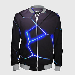 Мужской бомбер Неоновый разлом плит