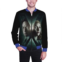 Бомбер мужской X - Files, цвет: 3D-синий — фото 2