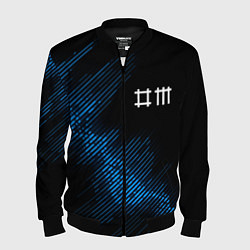 Мужской бомбер Depeche Mode звуковая волна