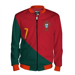 Бомбер мужской Роналду ЧМ 2022 сборная Португалии, цвет: 3D-красный