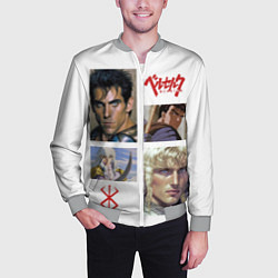 Бомбер мужской Оуэн Уилсон и Бен Стиллер в аниме Берсерк, цвет: 3D-меланж — фото 2