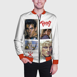 Бомбер мужской Оуэн Уилсон и Бен Стиллер в аниме Берсерк, цвет: 3D-красный — фото 2