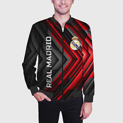 Бомбер мужской Real Madrid art, цвет: 3D-черный — фото 2