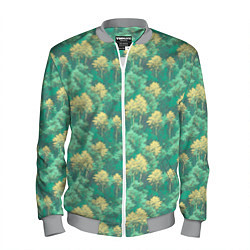 Бомбер мужской Камуфляж деревья двуцветный, цвет: 3D-меланж