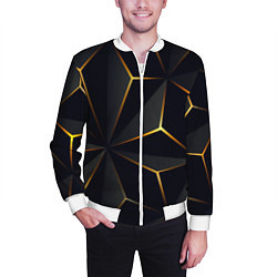 Бомбер мужской Hexagon Line Smart, цвет: 3D-белый — фото 2