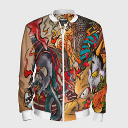 Мужской бомбер Иредзуми: демон и дракон
