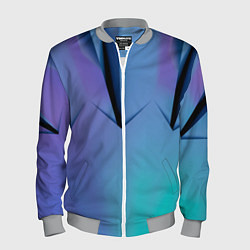 Мужской бомбер Светлые фигуры и листы