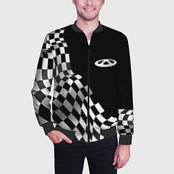 Бомбер мужской Chery racing flag, цвет: 3D-черный — фото 2