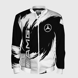 Бомбер мужской Mercedes benz - white color, цвет: 3D-белый