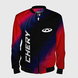Мужской бомбер Chery красный карбон