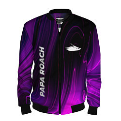 Бомбер мужской Papa Roach violet plasma, цвет: 3D-черный