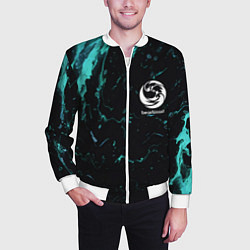 Бомбер мужской Beastcoast абстракт, цвет: 3D-белый — фото 2
