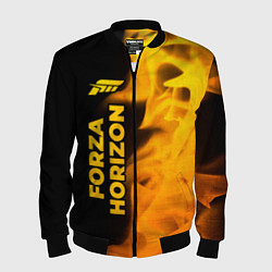 Мужской бомбер Forza Horizon - gold gradient: по-вертикали