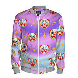 Бомбер мужской Узор с Клоунами, цвет: 3D-меланж