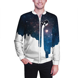 Бомбер мужской Млечный Путь - Milky Way, цвет: 3D-белый — фото 2