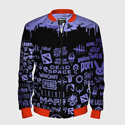 Мужской бомбер Games pattern