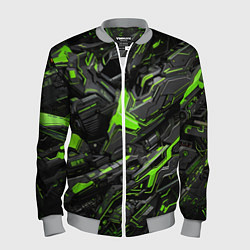 Бомбер мужской Текстура киберпанка, цвет: 3D-меланж