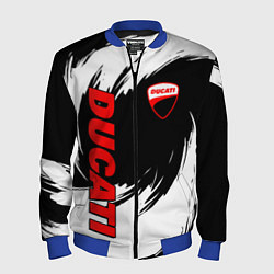Мужской бомбер Ducati - мазки краски