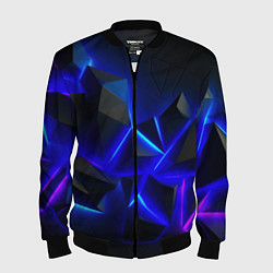 Мужской бомбер Разлом плит из неона