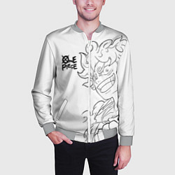 Бомбер мужской Ван пис - Луффи гир 5, цвет: 3D-меланж — фото 2