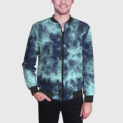 Бомбер мужской Tie-Dye дизайн, цвет: 3D-черный — фото 2