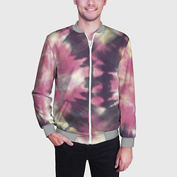 Бомбер мужской Tie-Dye дизайн, цвет: 3D-меланж — фото 2