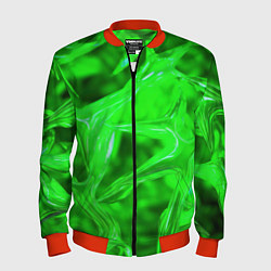 Мужской бомбер Geometry green