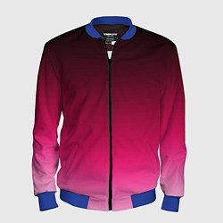 Мужской бомбер Розово-малиновый градиент
