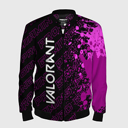 Бомбер мужской Valorant pro gaming по-вертикали, цвет: 3D-черный