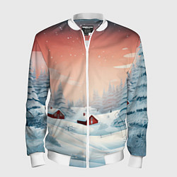 Мужской бомбер Погружение в зимнюю атмосферу