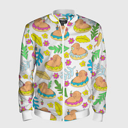 Мужской бомбер Капибары на отдыхе