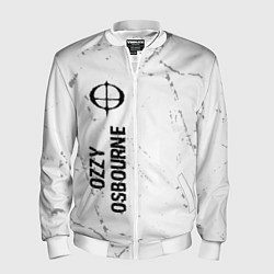 Мужской бомбер Ozzy Osbourne glitch на светлом фоне по-вертикали