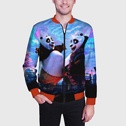 Бомбер мужской Кунг-фу Панда Friend, цвет: 3D-красный — фото 2