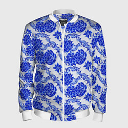 Мужской бомбер Гжель классика