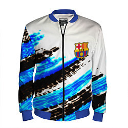 Бомбер мужской Barcelona fc club, цвет: 3D-синий