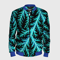 Бомбер мужской Разряды электричества Tie Dye, цвет: 3D-синий