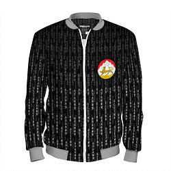 Бомбер мужской Осетия Алания герб на спине, цвет: 3D-меланж