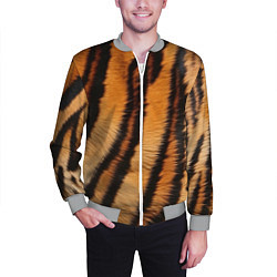 Бомбер мужской Тигровая шкура, цвет: 3D-меланж — фото 2