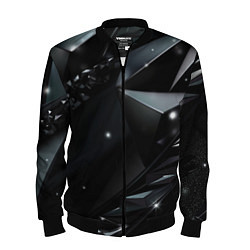 Бомбер мужской Black luxury abstract, цвет: 3D-черный