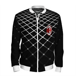 Бомбер мужской Милан футбольный клуб, цвет: 3D-белый