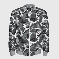 Мужской бомбер Гимнастика - камуфляж