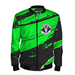 Бомбер мужской Manchester United sport green, цвет: 3D-черный