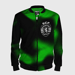 Бомбер мужской Sporting sport halftone, цвет: 3D-черный