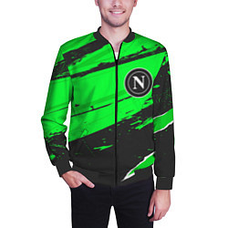Бомбер мужской Napoli sport green, цвет: 3D-черный — фото 2